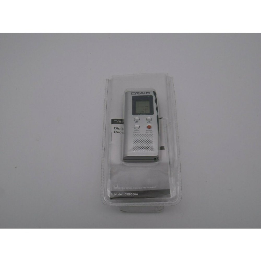 Craig Digital Voice Recorder CR8000A 56 hrs of Record Time